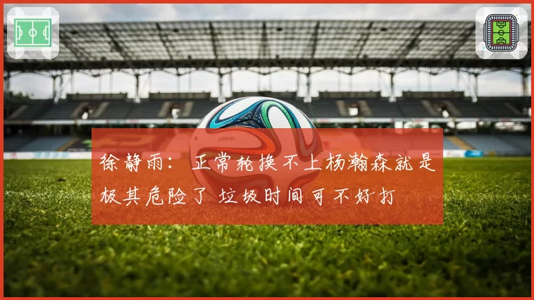 徐静雨：正常轮换不上杨瀚森就是极其危险了 垃圾时间可不好打